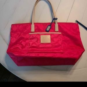 SOLD!! Hot pink Coach bag